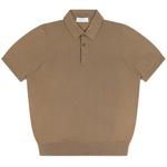 Product Color: MAURO OTTAVIANI Poloshirt van gebreid katoen, bruin