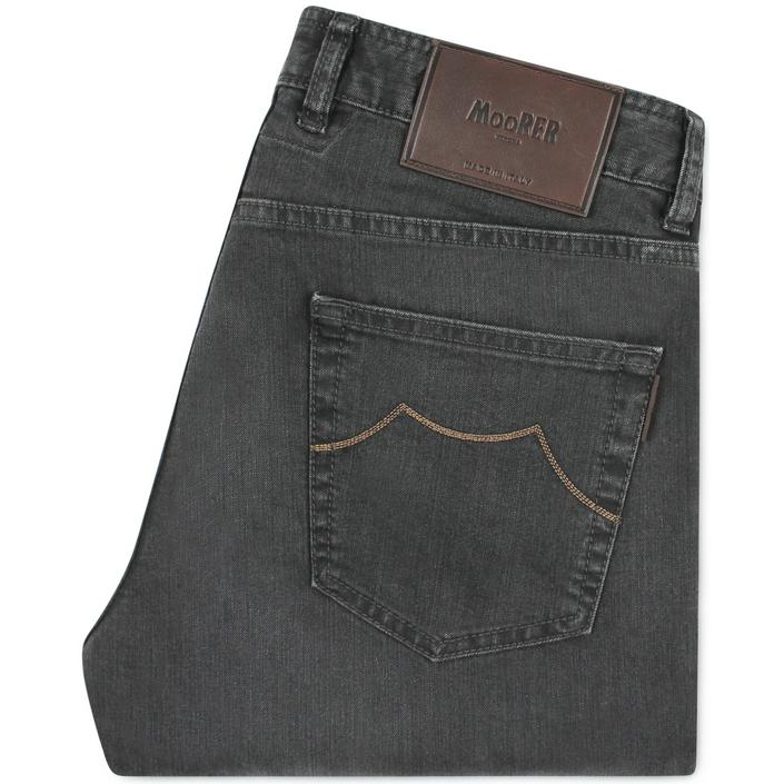 moorer jeans spijkerbroek denim broek 5pocket 5 pocket, grey grijs donkergrijs donker dark navy antraciet graphite 1