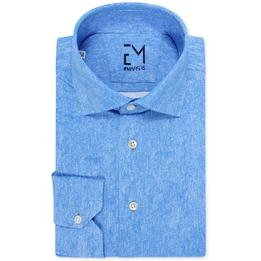 Overview image: EMANUELE MAFFEIS Overhemd Lulus van geprinte 4-way stretch kwaliteit, blauw