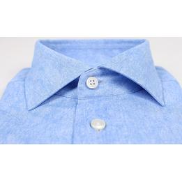 Overview second image: EMANUELE MAFFEIS Overhemd Lulus van geprinte 4-way stretch kwaliteit, lichtblauw