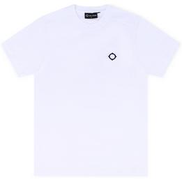 Overview image: MA.STRUM T-shirt met klein Compass logo, wit