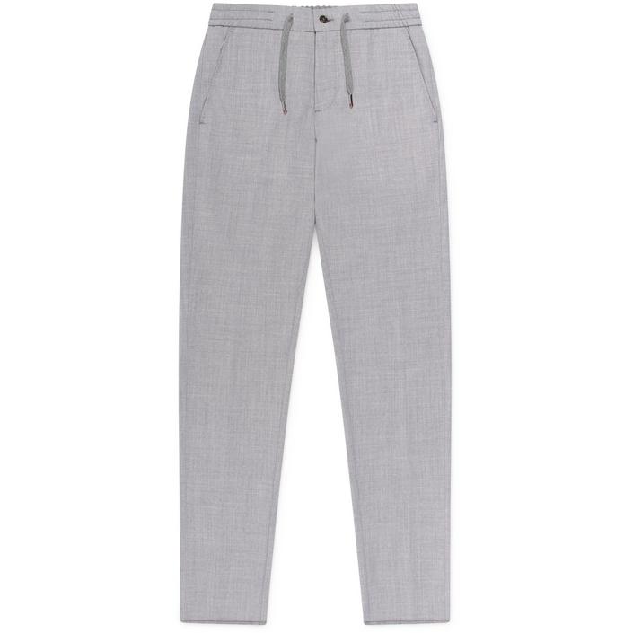 marco pescarolo caracciolo broek pantalon trousers wol wool stretch cord koortje, grijs grey lichtgrijs light licht 1