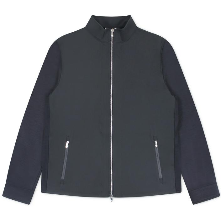 marco pescarolo overshirt shirt jersey jacket jas jasje key wol wool stretch jersey, donkerblauw donker blauw navy dark blue 1