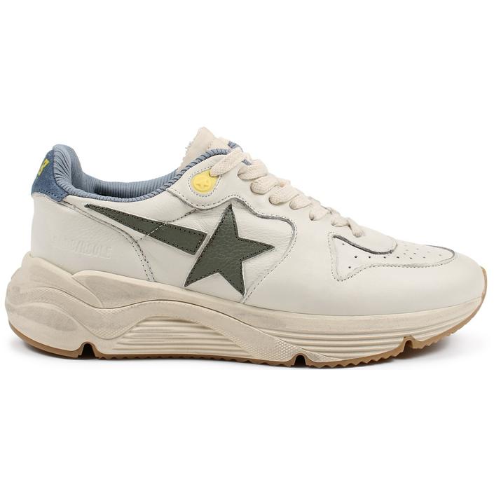 golden goose running star schoen schoenen sneaker sneakers trainer trainers leather leer, wit white light licht bianco