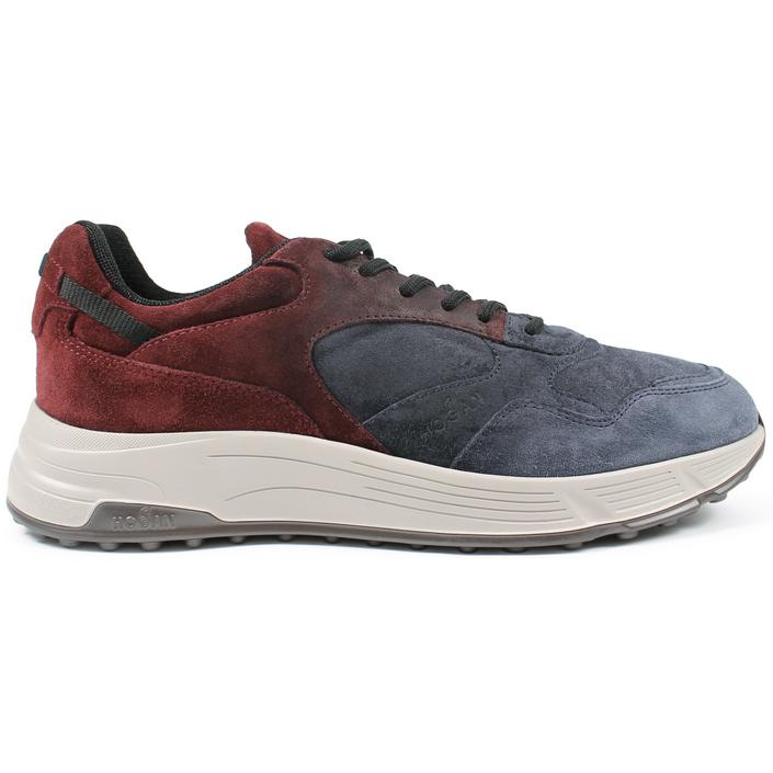 hogan hyperlight schoen schoenen sneaker sneakers trainer runner suede leather leer, rood red blue blauw 1
