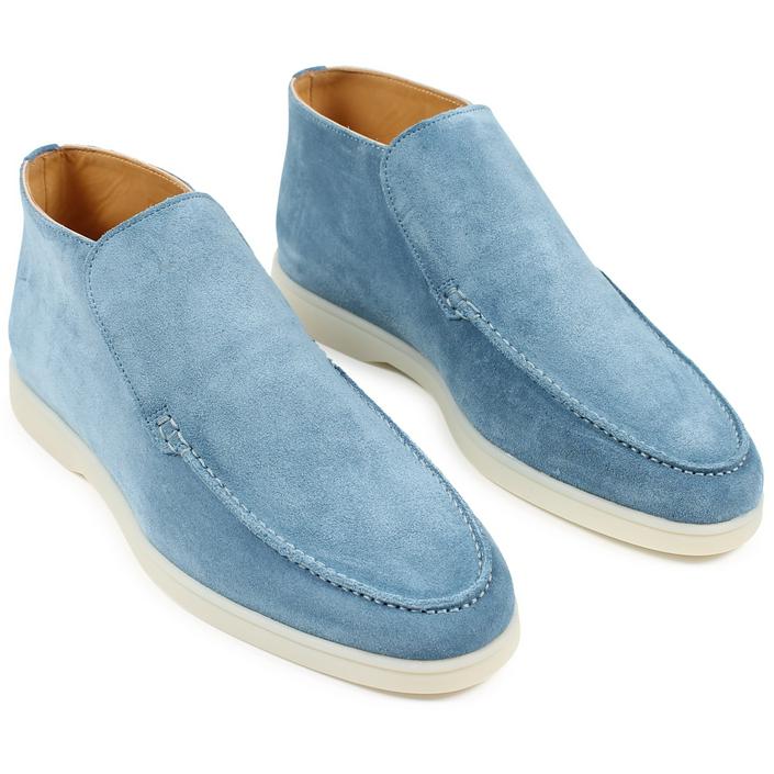aurelien city loafers loafer boots boot schoen schoenen intapschoen witte zool white sole, baby blue blue lichtblauw licht light 1
