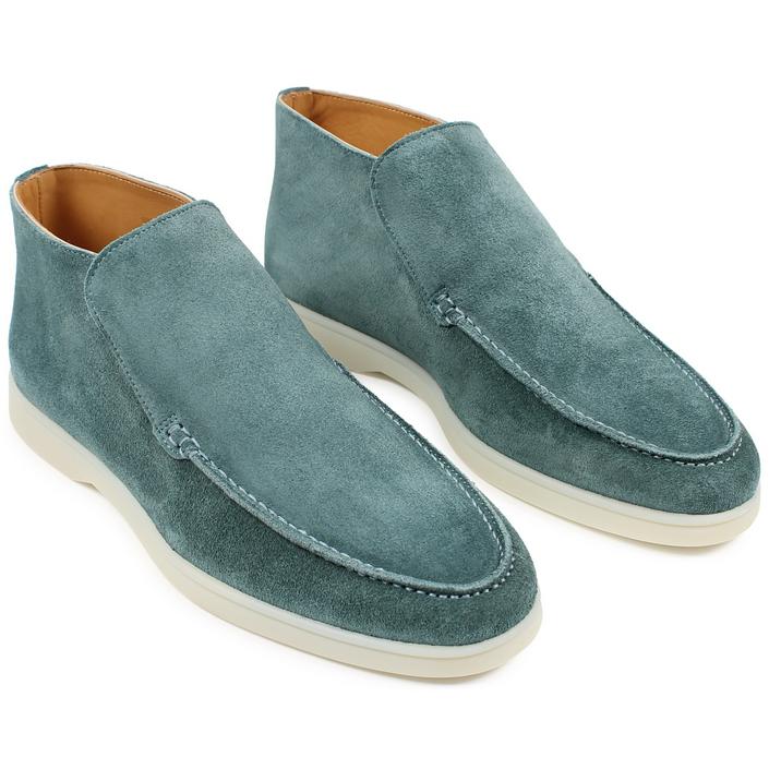 aurelien city loafers loafer boots boot schoen schoenen intapschoen witte zool white sole, petrol blauw blue 1