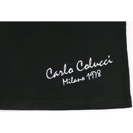 Overview second image: CARLO COLUCCI Oversized t-shirt met print en bedrukte kraag, zwart