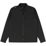 Product Color: MA.STRUM Overshirt met borstzak en embleem, zwart