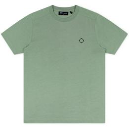 Overview image: MA.STRUM Oversized t-shirt met opdruk op rug, groen