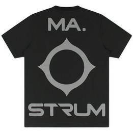 Overview second image: MA.STRUM Oversized t-shirt met opdruk op rug, zwart