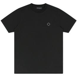 Overview image: MA.STRUM Oversized t-shirt met opdruk op rug, zwart