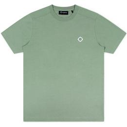 Overview image: MA.STRUM T-shirt met klein Compass logo, groen