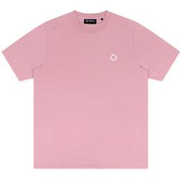 Overview image: MA.STRUM T-shirt met klein Compass logo, roze
