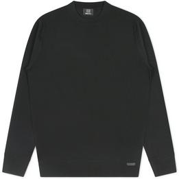 genti trui crewneck crew neck ronde hals sweater sweatshirt cool dry, zwart black dark donker nero