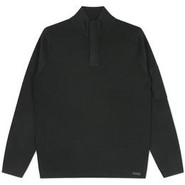 genti trui rits halfzip half zip sweater sweatshirt turtle turtleneck cool dry, zwart black dark donker nero