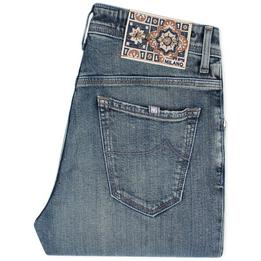 jacob cohen jeans spijkerbroek broek denim scott cropped carrot fit slim slimfit, washed vintage wash stonewashed