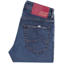 jacob cohen jeans spijkerbroek broek denim nick slim slimfit, donker dark wassing gewassen roze pink 1