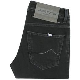 jacob cohen jeans spijkerbroek broek denim nick slim slimfit, zwart black dark donker nero donkergrijs grijs 1