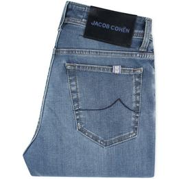 jacob cohen jeans spijkerbroek broek denim nickslim nick slim slimfit, washed lichte wassing licht light wash stonewashed 1