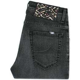jacob cohen jeans spijkerbroek broek denim nickslim nick slim slimfit, zwart black dark donker nero panther label 1